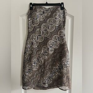 Scala Silver Sequin Mini Dress